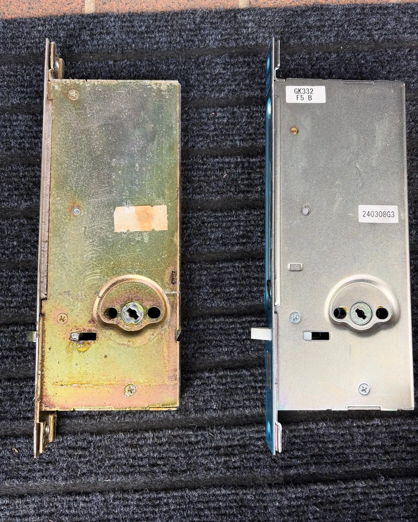 宗像市玄関シリンダー・錠前交換。