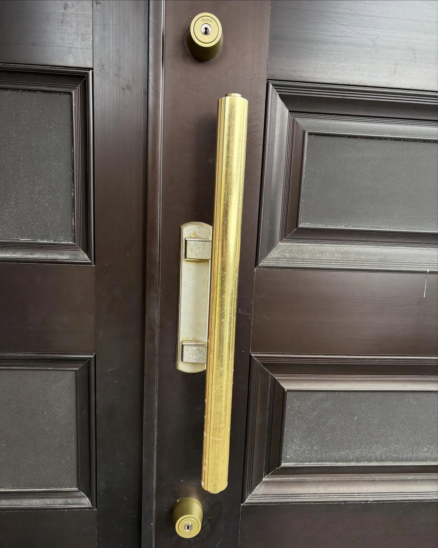 宗像市玄関シリンダー・錠前交換。